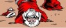 Papai Noel triste (desenho de Carlos Latuff, em Creative Commons)