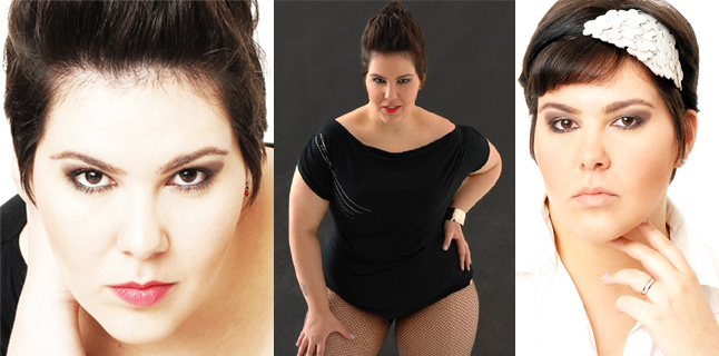 Carolina Lages,  atriz, dançarina e modelo plus size.