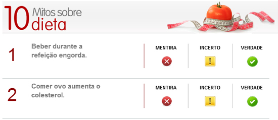 Mitos e verdades na condução de uma boa dieta