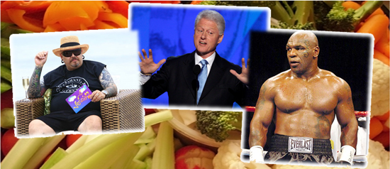 Inesperados vegetarianos: Bill Clinton, Mike Tyson e João Gordo